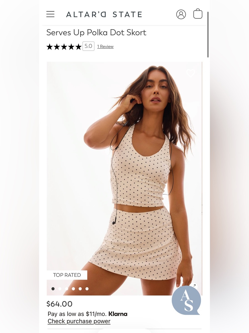 Altar’d State Serves Up Polka Dot Skort